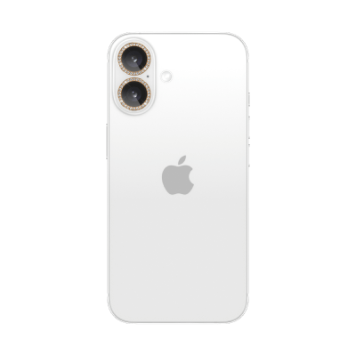 iPhone 16＆iPhone 16 Plus用 kate spade（R）カメラレンズ強化保護ガラス／ゴールド