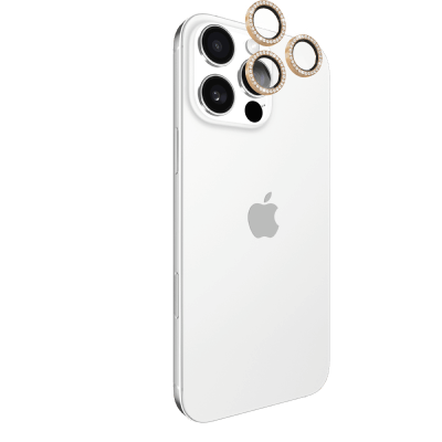 iPhone 16 Pro＆iPhone 16 Pro Max用 kate spade（R）カメラレンズ強化保護ガラス／ゴールド