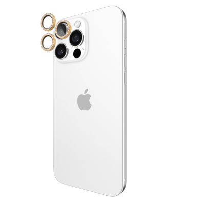 iPhone 16 Pro＆iPhone 16 Pro Max用 kate spade（R）カメラレンズ強化保護ガラス／ゴールド