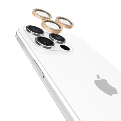 iPhone 16 Pro＆iPhone 16 Pro Max用 kate spade（R）カメラレンズ強化保護ガラス／ゴールド